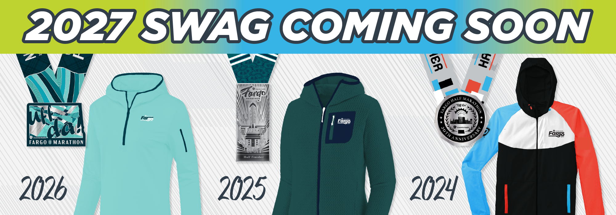 2027 Half Marathon Swag Coming Soon - showing previous year's swag