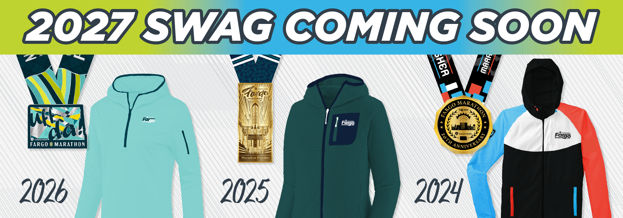 2027 Fargo Marathon Swag Coming Soon - Past Years' Swag 2027 Fargo Marathon Swag Coming Soon - Past Years' Swag